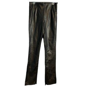 ZARA black leather pants
